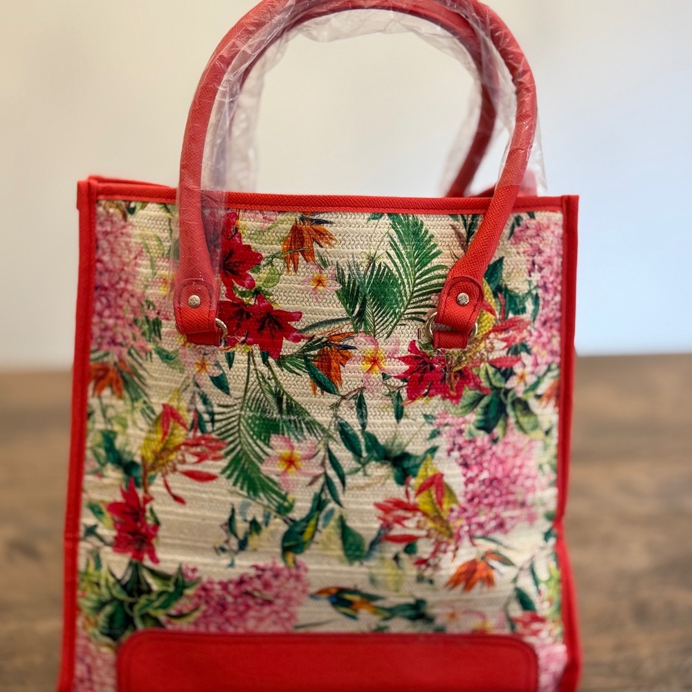Stephanie Johnson Tropical Designer Tahiti Tote NEW - Picture 2 of 6